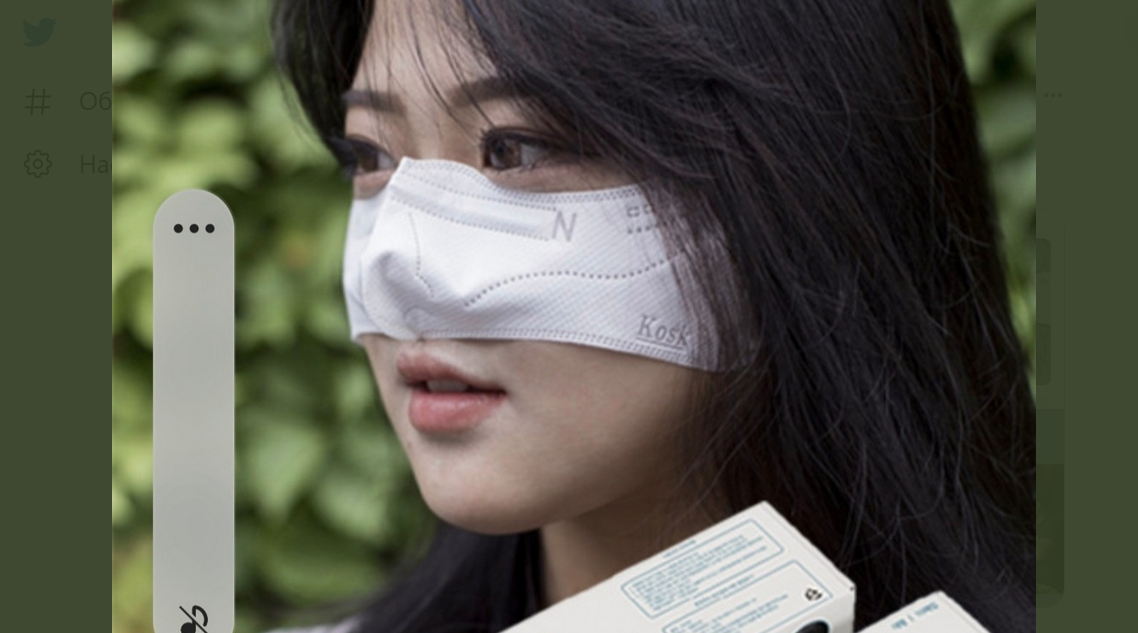 В Южной Корее выпустили антиковидные маски для носа. В них можно есть и пить