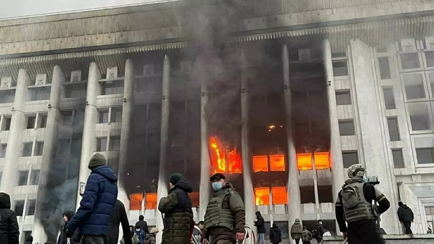 Беспорядка в Казахстане в январе 2022 года