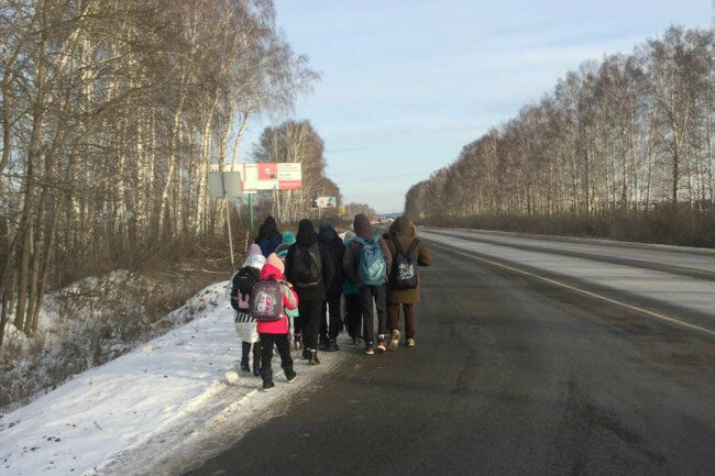 Пешком по обочине трассы: чиновники отказали школьникам из Горного Щита в автобусе