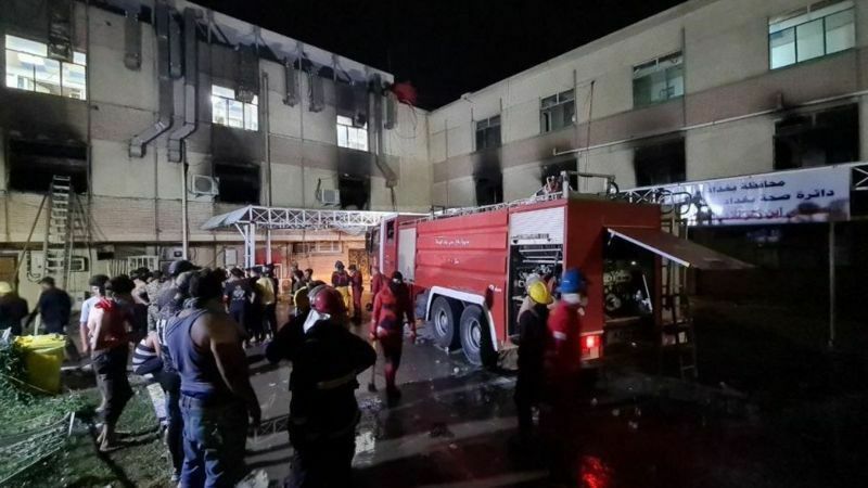 До 80 человек погибли при пожаре в коронавирусной больнице Багдада