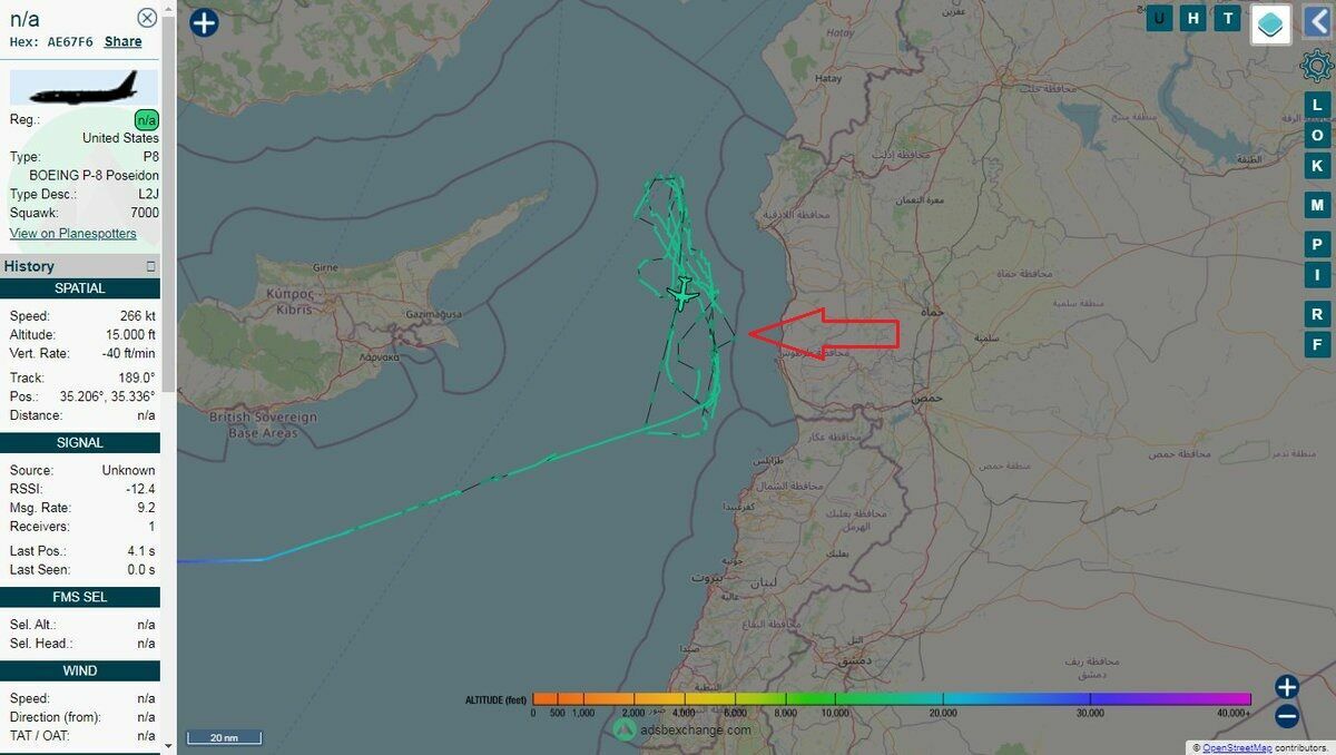 Самолет США приблизился на опасное расстояние к российским подлодкам у берегов Сирии