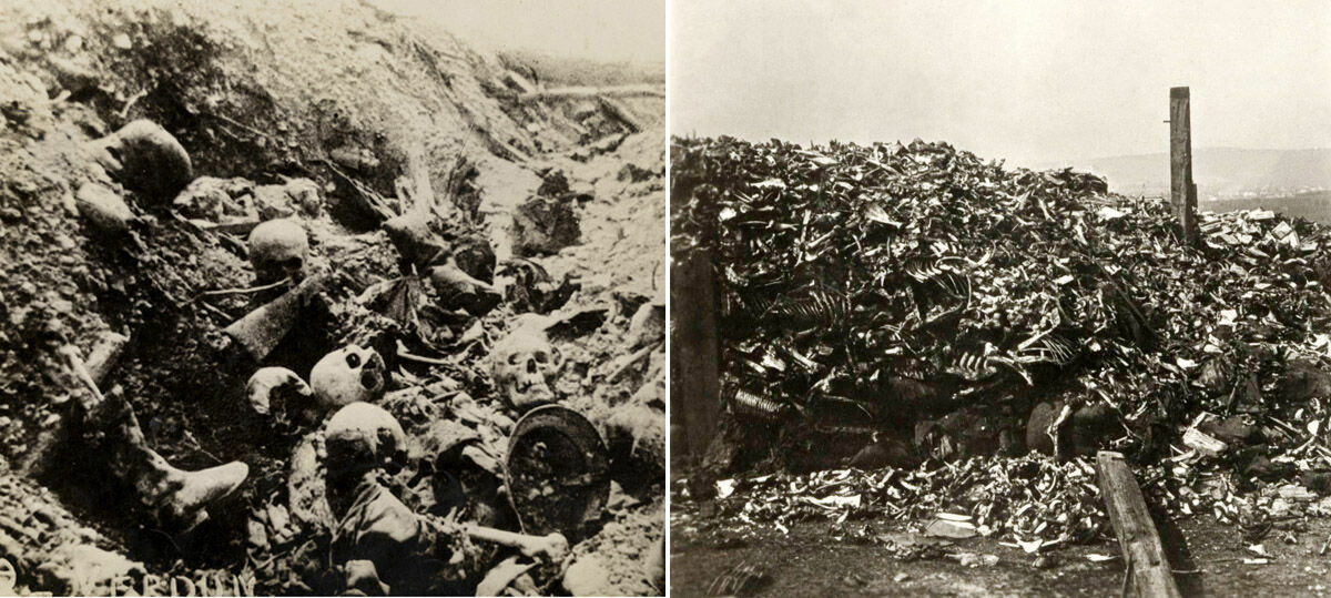 Останки солдат, погибших под Верденом, собрали для  захоронения