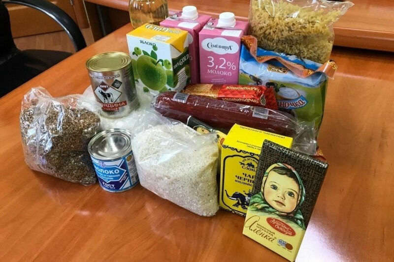 Так выглядит московский продуктовый набор ребенка-"льготника".