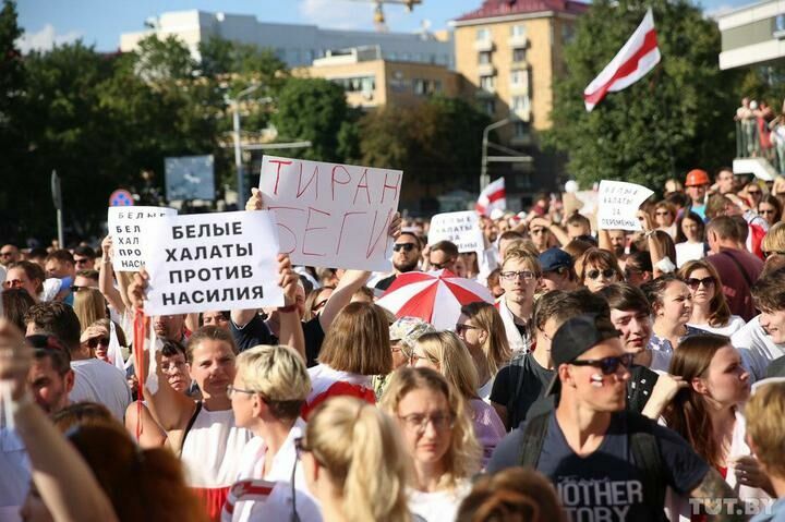 После митингов в белорусских больницах находятся 158 человек