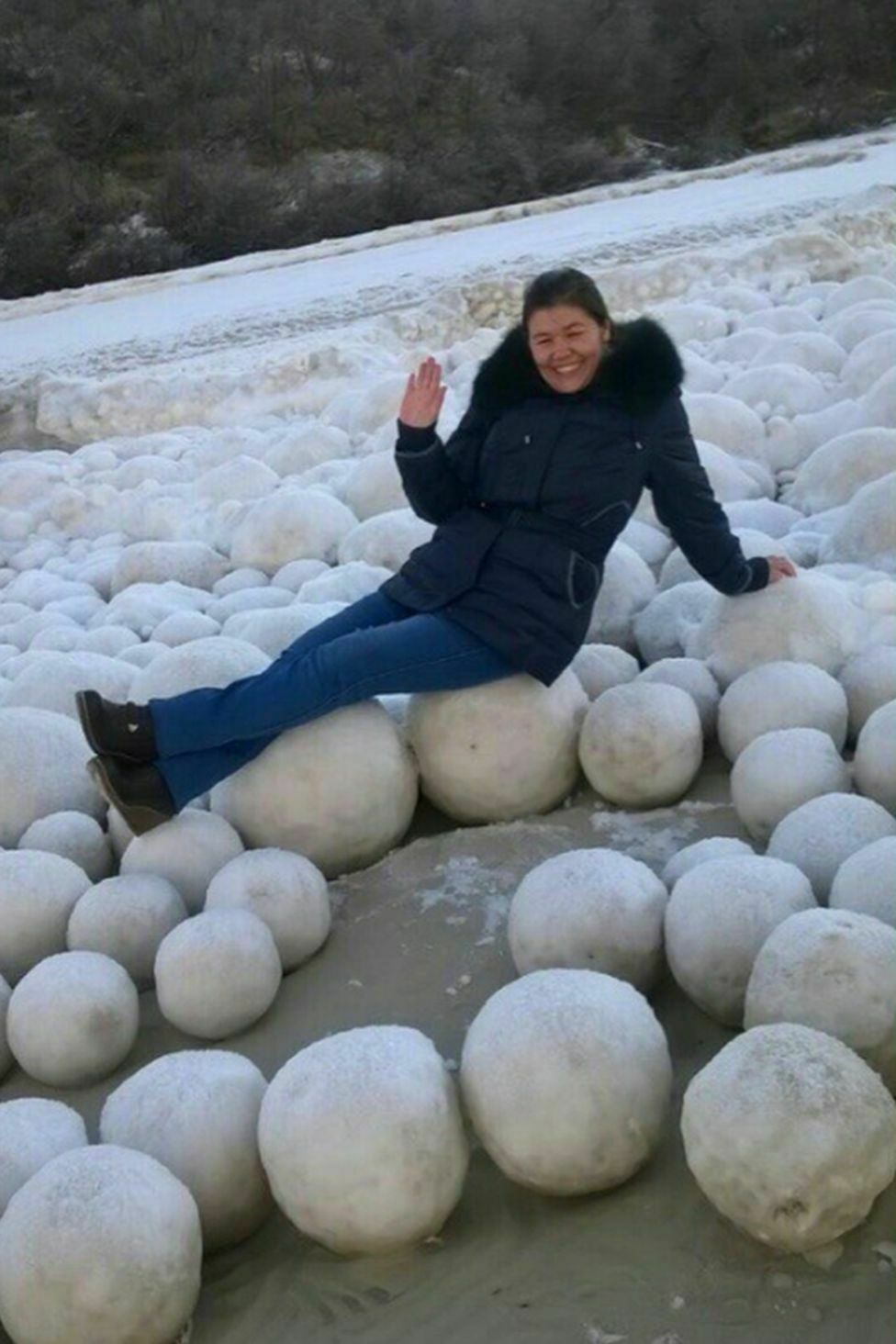 Ледяные шары в Сибири