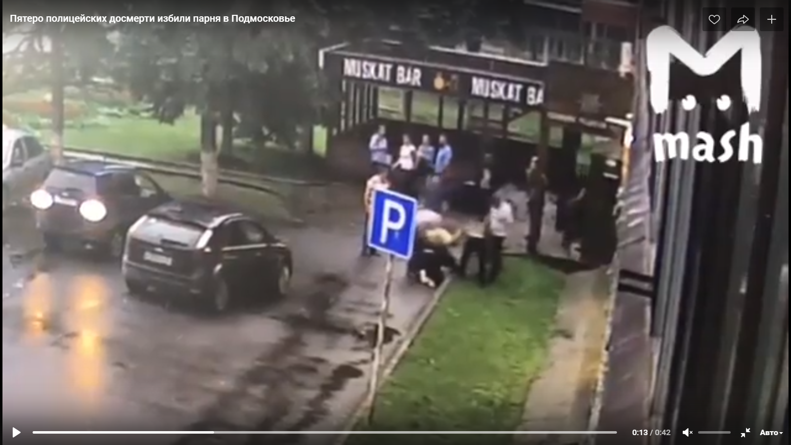 Видео дня: пятеро гаишников до смерти избили жителя Подмосковья