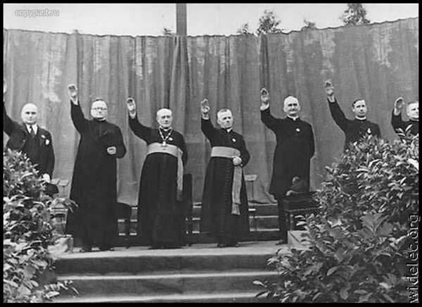 Зигование не спасло тысячи священников от концлагерей и преследований фашистов