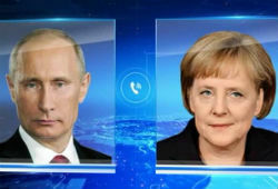 Путин запланировал встречу с Меркель в Нормандии, а с Обамой - нет