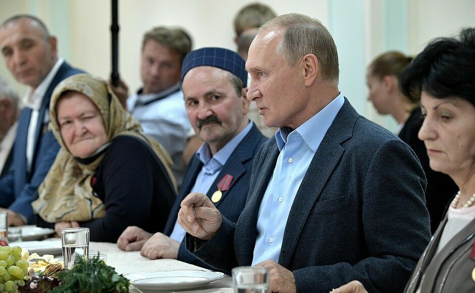 Владимир Путин: слюнтяй не может быть во главе государства