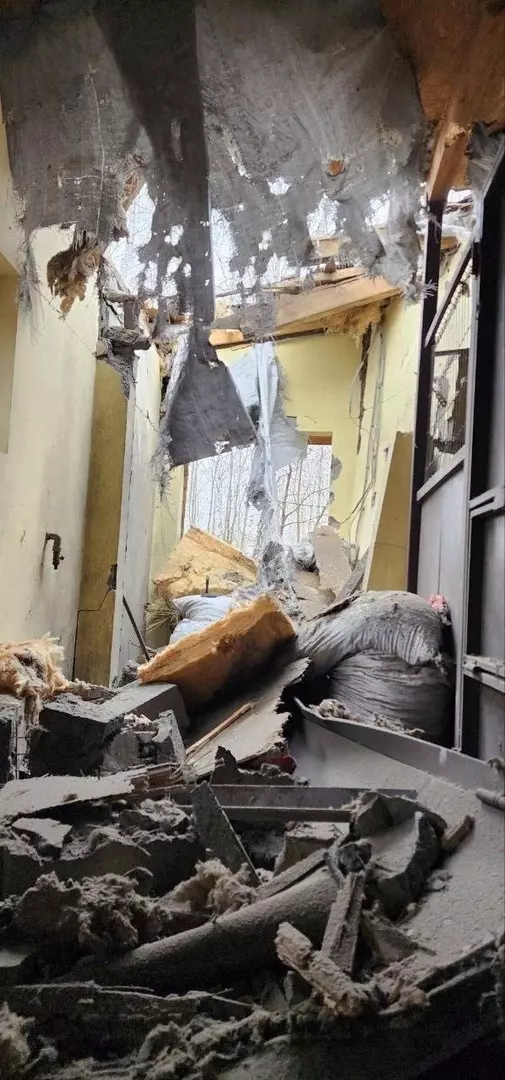Разрушения в Белгородском зоопарке
