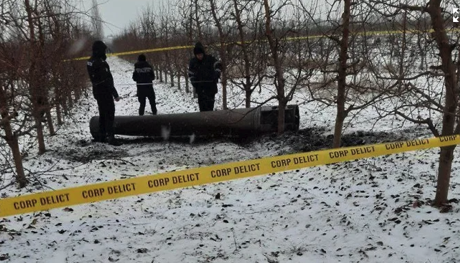 В Молдавии на украинской границе упала ракета