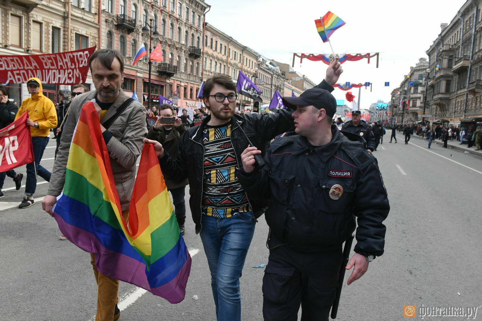 В Петербурге задержаны ЛГБТ-активисты, скандировавшие: "Кадырова — в Гаагу!"