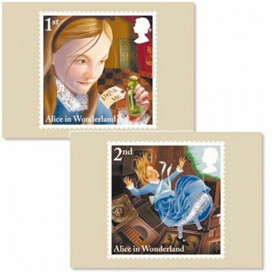 Британия выпустила марки к юбилею «Алисы в стране чудес»