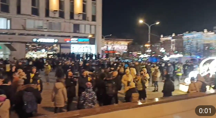 Противники войны собрались на Пушкинской  площади в Москве