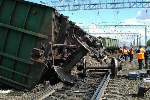 В Забайкалье столкнулись два грузовых поезда