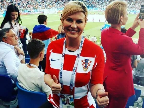 Президент Хорватии обратилась к российским болельщикам на русском языке