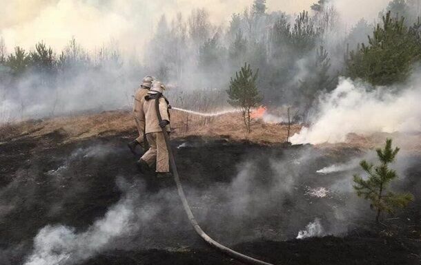 В чернобыльской зоне вновь начался пожар