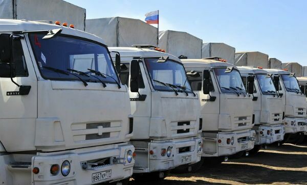 Третий российский гуманитарный конвой ждет отправки на юго-восток Украины