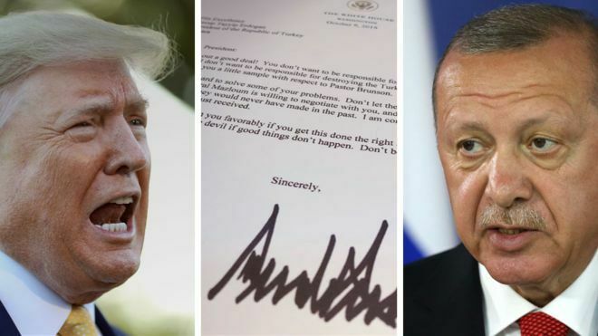 Эрдоган выбросил в мусор письмо от Трампа