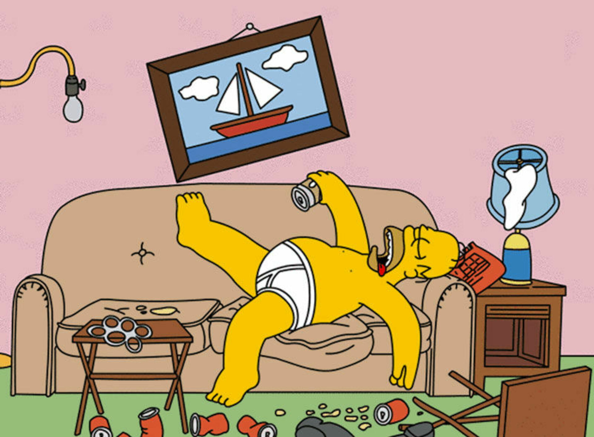 Самого ленивого человека. Ленивый гомер. Гомер на диване с пивом. Гомер симпсон лежит на диване.