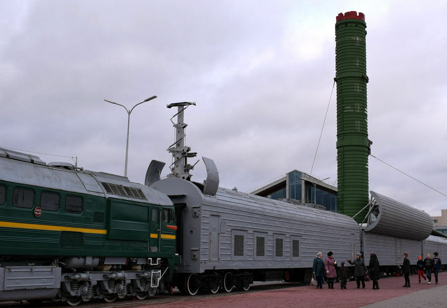 Советский БЖРК в Музее железнодорожной техники в Санкт-Петербурге