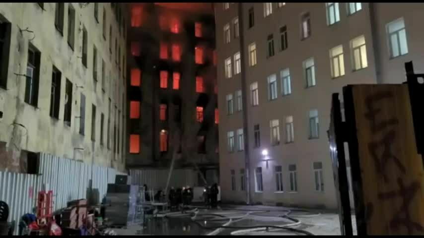В Санкт-Петербурге сгорел дореволюционный дом архитектора Мариана Лялевича