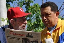 Беседу Уго Чавеса с Фиделем Кастро показали по телевидению (ВИДЕО)