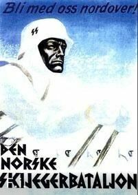 Плакат Норвежского лыжного батальона