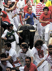 Бег быков в Испании не обошелся без жертв