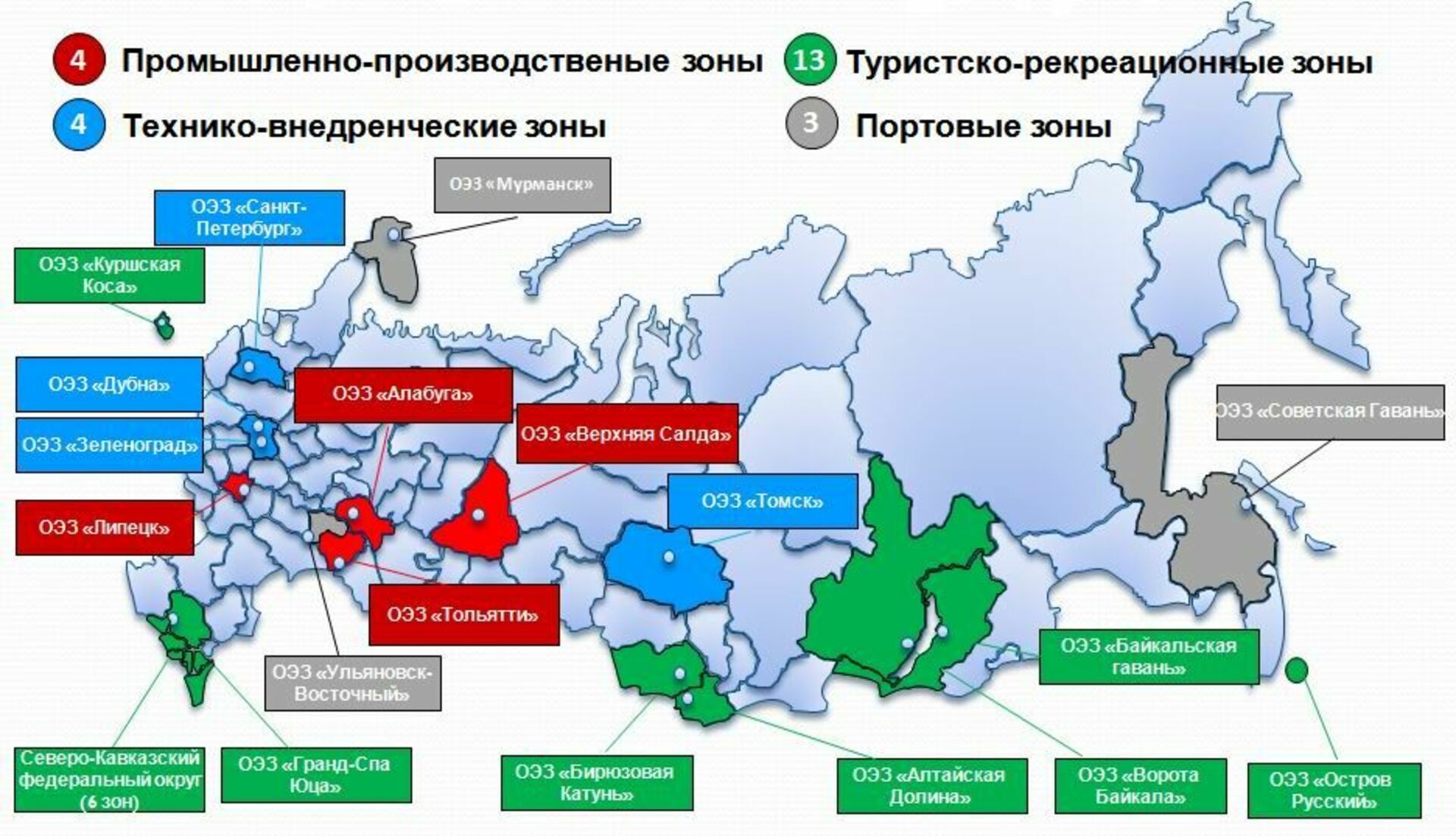 Экономическая карта россии 2022