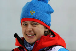 Биатлонистка Вилухина завоевала серебро в спринте на Олимпиаде в Сочи