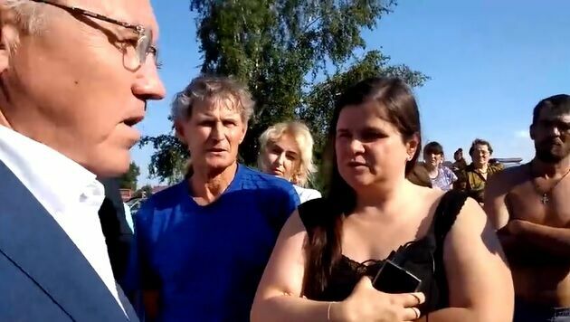 Красноярский губернатор и пострадавшие от наводнения не поняли друг друга