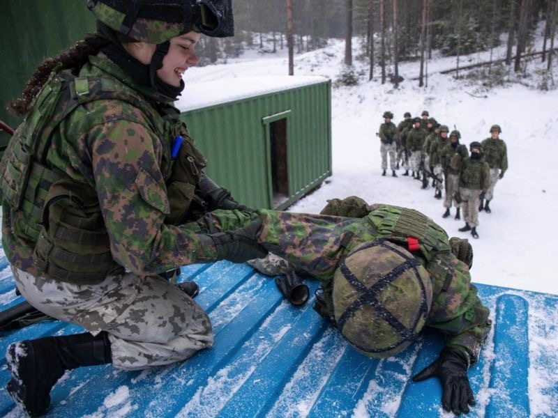 Финская армия в действии