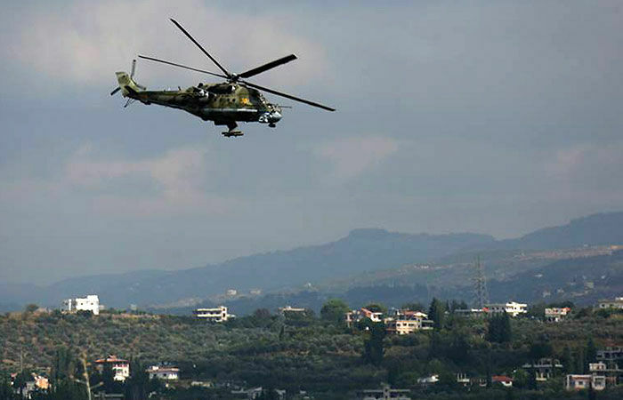 Российский вертолет Ми-35 совершил вынужденную посадку в Сирии