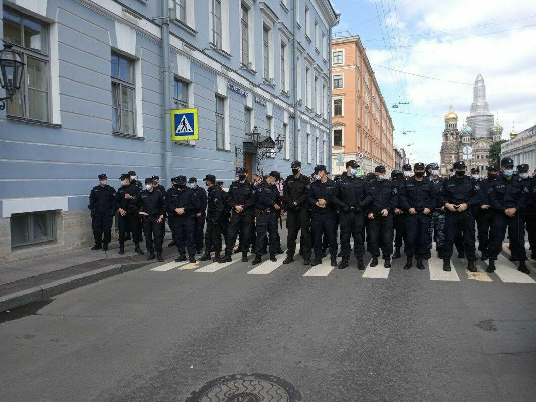 В Петербурге задержали 10 участников акции солидарности с Хабаровском