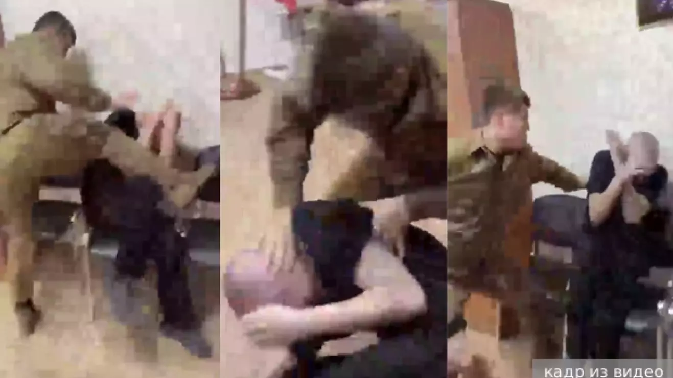Адам Кадыров избивает безоружного арестанта в СИЗО.