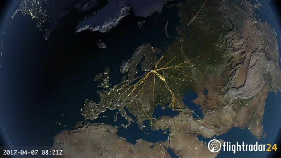 Космическое видео: аэропорт Пулково показал свою работу из космоса