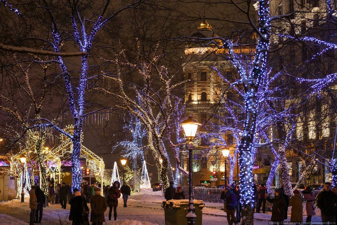 Тверская улица в Москве на Новый год станет пешеходной