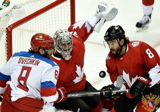 Сборная России по хоккею уступила канадцам в матче перед Кубком мира