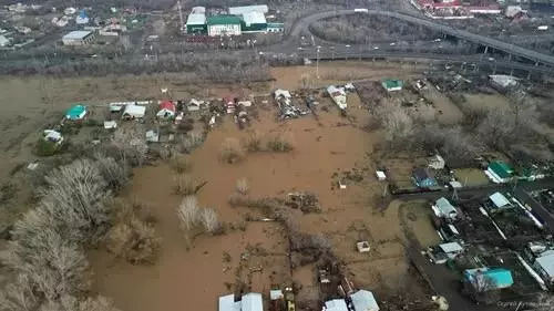 Места затопления в Оренбуржье