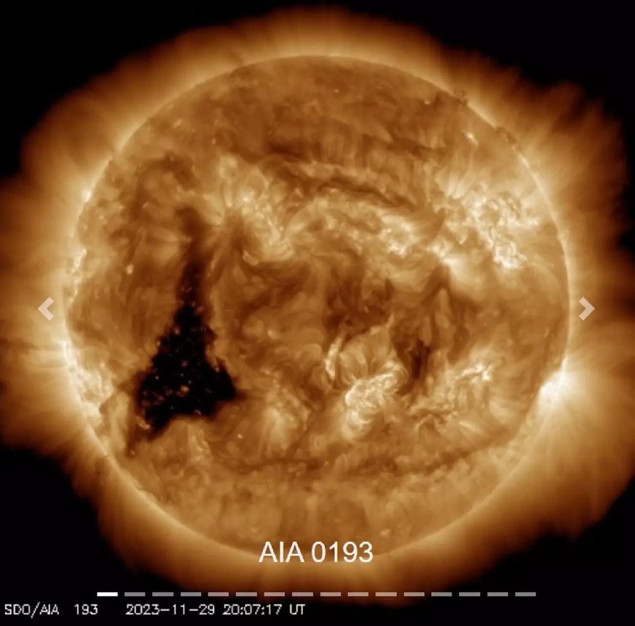 Изображение Солнца (29.11.2023)