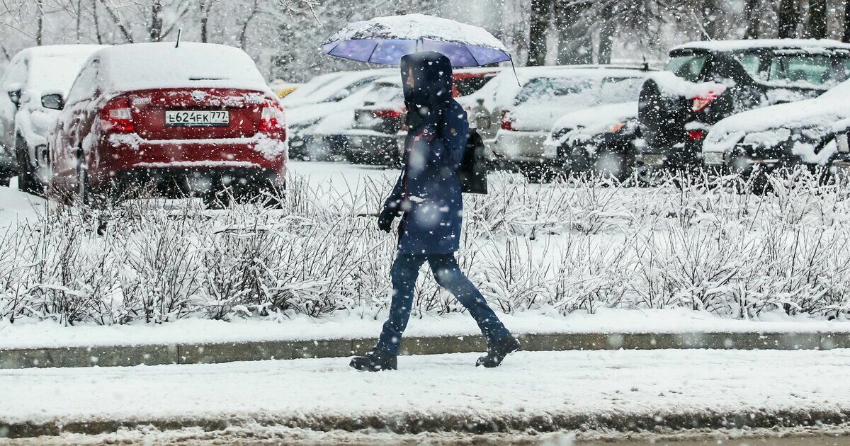 Москвичей предупредили о снегопаде и гололедице