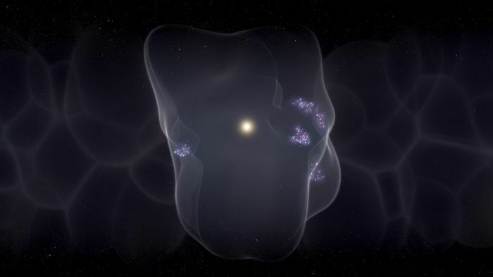 Nature: суперпузырь с Землей в центре породили взрывы сверхновых звезд