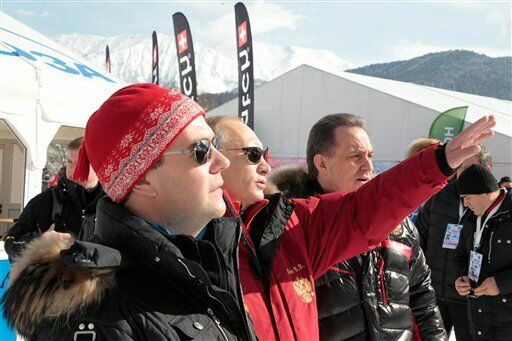 Путин и Медведев оценили новые горнолыжные трассы Красной Поляны