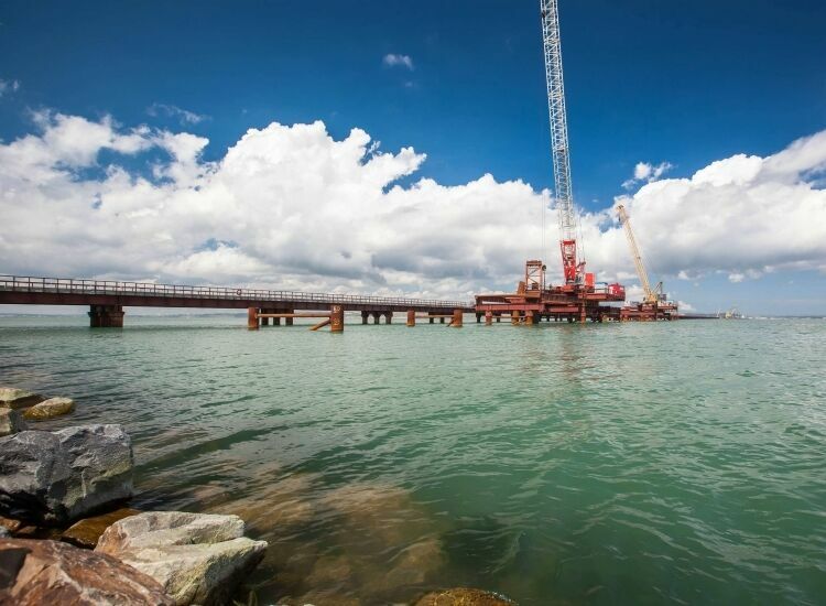 Финансирование строительства Керченского моста приостановлено