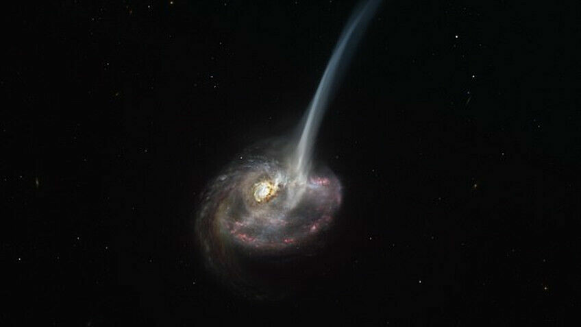 «Угасающая» галактика попала на фото