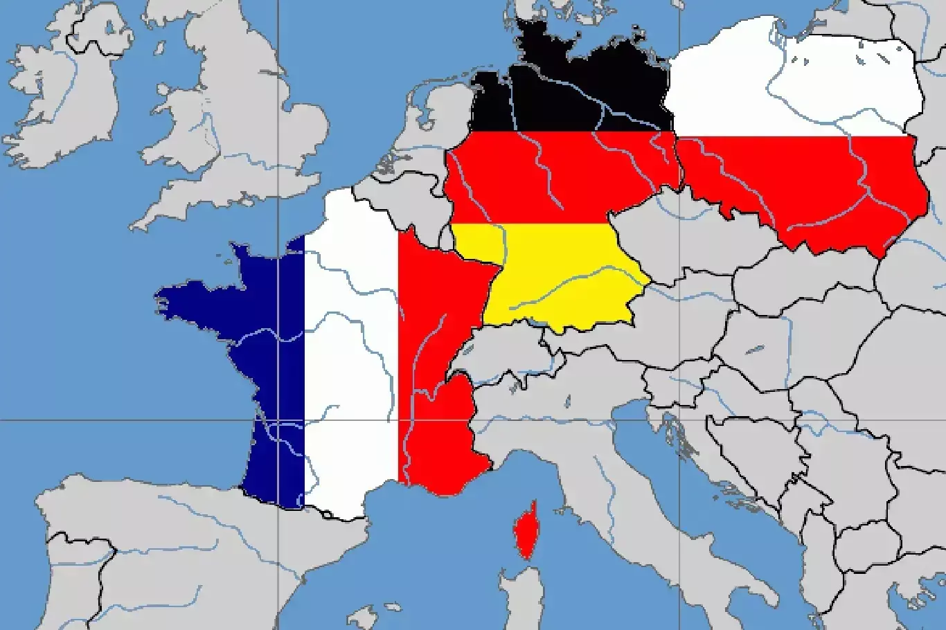 «Веймарский треугольник» — это трехсторонняя региональная группа для развития сотрудничества между Польшей, Германией и Францией.