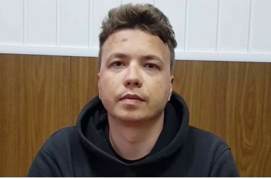 Роман Протасевич после задержания