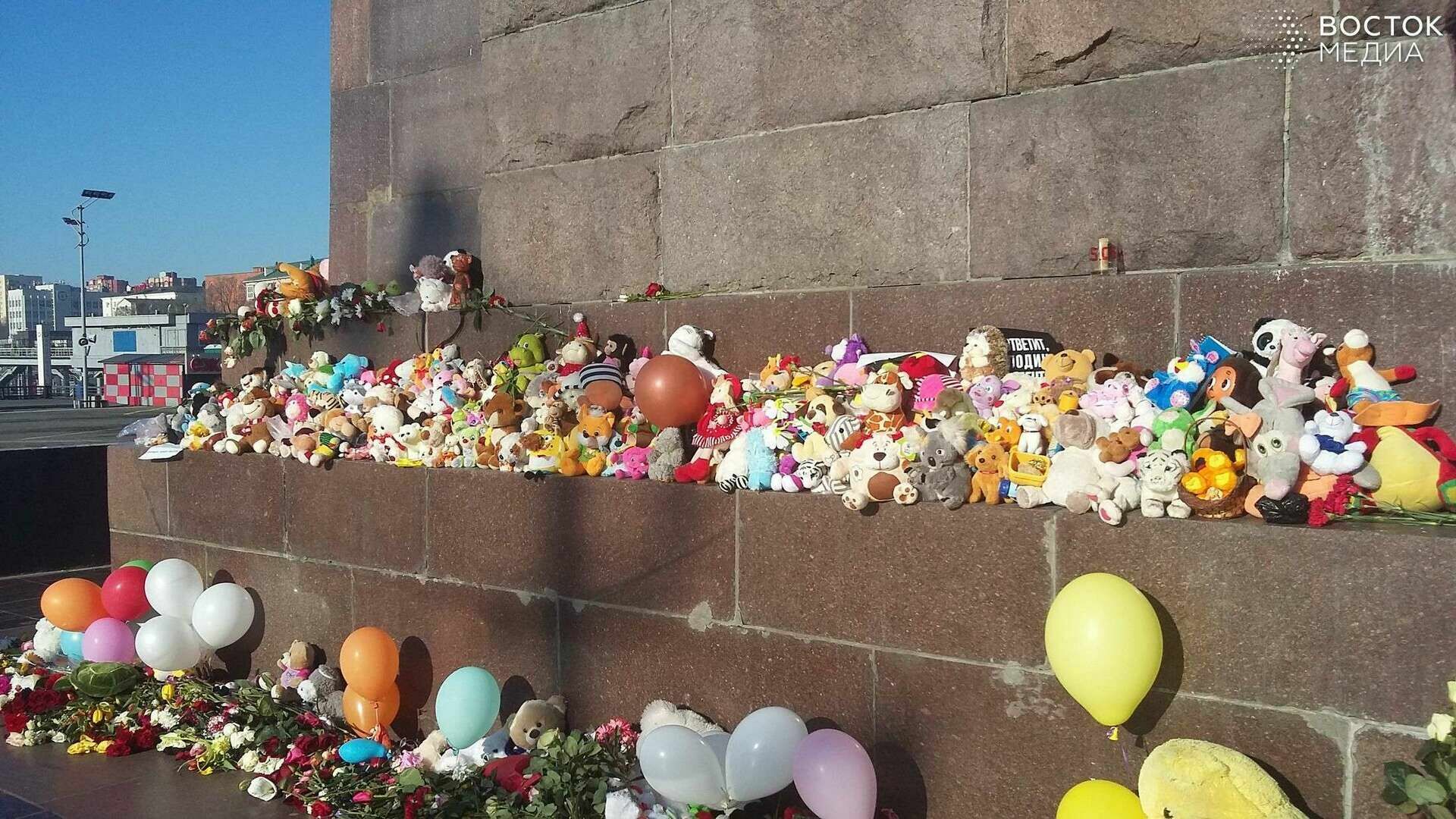 Мэрия Владивостока не знает, что делать с оставленными на месте скорби игрушками
