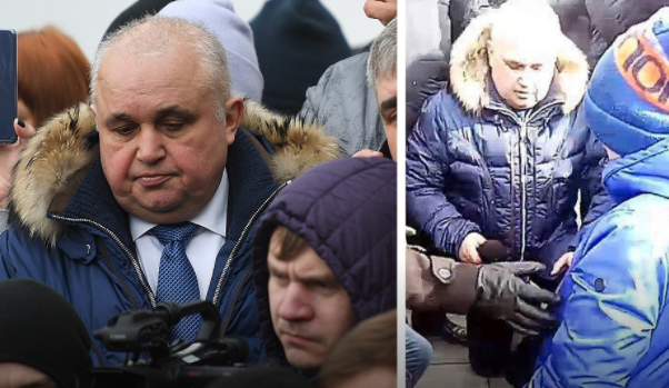 Вице-губернатор на коленях просил прощения у жителей Кемерова